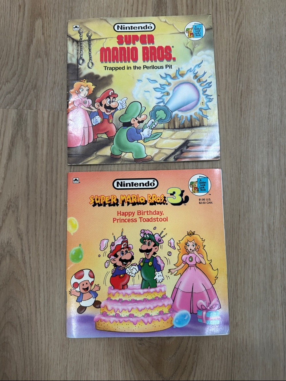 Vintage Nintendo Super Mario Bros. Illustrated Story Books
